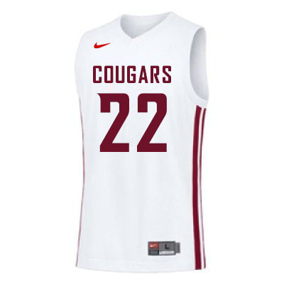 Men #22 Ryan Rapp Washington State Cougars College Basketball Jerseys Sale-White - Click Image to Close